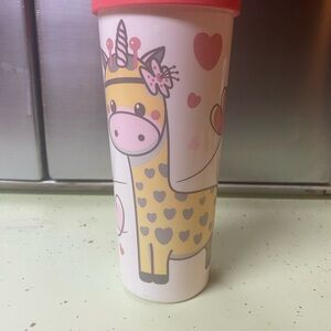 Cute Giraffe Unicorn Tumbler